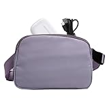 Sport-Bauchtasche für Damen, Nylon, multifunktional, Laufen, Freizeit, wasserdicht, leicht, schlanke Gürteltasche für Handy, Schlüssel, Geldbörse, Lavendel, Refer to description, Unisex