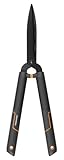Fiskars SingleStep Heckenschere, Mit Wellenschliff, Hochwertige Stahl-Klingen, Länge 60 cm, Mattschwarz, HS22, 1001433, 58 x 19 x 13 cm
