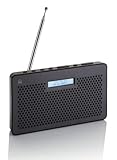 NEWTRO Tragbares DAB Radio (DAB+, UKW, Kopfhöreranschluss, zweizeiligem Display mit Hintergrundbeleuchtung, Senderspeicher, Teleskopantenne) schwarz/dunkelgrau