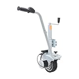 Xingfx Elektrische Rangierhilfe 12V 350W mit Vollgummirad & Bremse, Anhänger Mover für Wohnwagen Boot LKW bis 2270 kg, Verstellbare Klemme 32-42cm