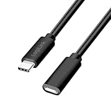 Logilink CU0211 - USB 2.0 Typ-C Verlängerungskabel mit PD Unterstützung (PowerDelivery), Farbe: Schwarz, Kabellänge: 2m