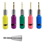 Suoumwa 6-Teiliges Abisolier- und Twister-Werkzeugset, Verstellbarer Elektrischer Drahtschäl- und Abisolierer, Kabel-Twister-Anschluss