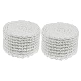 PEPLAYTAL 2 Rollen Fleischnetz Rollbratennetz aus Baumwolle Elastisches Wurstnetz zum Kochen und Räuchern Praktisches Netz für Fleischverpackung und Braten Robustes Küchennetz für