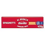 Barilla Pasta Al Bronzo Spaghetti mit Bronze-Matrizen geformt, für intensive Rauheit, 100% hochwertiger Hartweizen, 400g