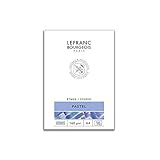 Lefranc Bourgeois 301337 Studio Pastellmalblock 16 Blatt - A4, geleimt, 160 g/m², sehr fein geraute Oberfäche zum Zeichnen mit Pastellfarben und Trockenmaltechniken