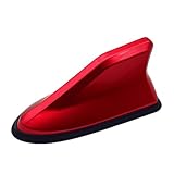 WHLYQF Auto-Haifischflossenantenne, Autoradio FM/AM-Antennen, kompatibel mit Lincoln Town Car Continental Nautilus Navigator Aviator,Red