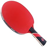 Red Widow Paddel (Dark Velocity Rubber) | professionelles Tischtennis-Paddel | professionelles Tischtennis-Paddel | Carbon Tischtennis-Paddel | vormontiertes Paddel | ITTF zugelassen | Turnierlegal