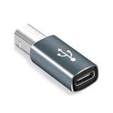 Wayfadacc Typ-C-Buchse auf quadratischem Stecker, USB-Adapter für schnelle Datenübertragung, Netzadapter für Laptops, Handys, Tablets