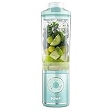 Ninja Blast Max Tragbarer Mixer/Blender/Smoothie Maker, 570 ml, wiederaufladbar, Mixbecher & auslaufsicherer Deckel, 3 Funktionen, Smoothies, Proteinshakes, Meerglas BC251EUMT