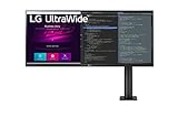 LG 34WN780 86,7 cm (34 Zoll) UltraWide Ergo QHD 21:9 Monitor (HDR10, Lese-Modus, Flicker Safe), schwarz