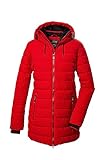 killtec Damen Steppparka/Parka mit Kapuze KOW 55 WMN QLTD PRK, dunkelrot, 40, 41809-000