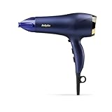 BaByliss Haartrockner Midnight Luxe – Leistungsstarker 2300W Föhn, Anti-Frizz Ionen-Technologie, schnelles Trocknen, professionell und leicht, 3 Heizstufen & 2 Geschwindigkeitsstufen, 5781PE