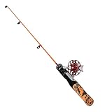 Uozonit Eisangelrute – rotierende tragbare Eisangeln faltbare Ruten – Winter-Eisangel-Ausrüstung mit rutschfestem EVA-Griff für Zander, Barsch, Panfish