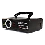 Loobiiny 500mW DMX RGB ILDA Animation Laser Bühnenlicht Lasereffekt Laser Licht Bühnenlicht Animation Laser Showlaser Party Bühnenbeleuchtung+SD Karte