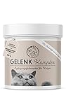 Annimally Gelenk Pulver für Katzen I 120g für 4 Monate - Die Alternative zu Gelenktabletten - Gelenkfit Pulver mit Grünlippmuschel, MSM, Teufelskralle, Taurin, Glucosamin und Kurkuma