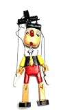 HC enterprise Pinocchio aus Holz mit Schnur, 25 cm, handgefertigt in Indonesien