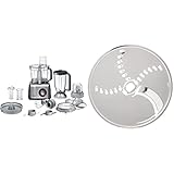Bosch Home and Garden MC812M844, 3.9 liters, Schwarz & Bosch Kartoffelpuffer-Rösti-Scheibe MUZ45KP1, Wendescheibe, spülmaschinengeeignet, Edelstahl, passend für MUM 4, MUM 5, MUM Serie 2