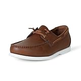 Amazon Essentials Herren Slip-On-Bootsschuh Mit Belüftung, Braun, 43 EU