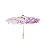 SuanQ Kunst Regenschirm Chinesischer Seidenstoff Regenschirm Klassischer Stil Dekorativer Regenschirm ÖL Gemaltes Papier Sonnen Schirm Regenschirm