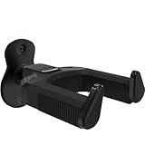 Gitarren-Wandhalterung, Auto Lock Gitarren-Aufhänger, Schwarz Metall Gitarren-Wandaufhänger, Gitarrenhalter Haken Wandständer für Klassik, Akustik, E-Gitarre, Banjo, Bass, Ukulele, Geschenk für