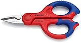 Knipex Elektrikerschere mit Mehrkomponenten-Hüllen, glasfaserverstärkt 155 mm (SB-Karte/Blister) 95 05 155 SB