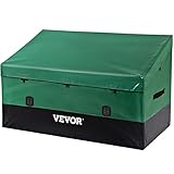 VEVOR 1013L Aufbewahrungsbox für Außenbereich 147x86x108cm Auflagenbox aus wasserdichter PE-Plane Gartentruhe Kissenbox Aufbewahrungsbehälter Gartenbox Ideal für Pools Höfe Gärten,Garagen,Grün&Schwarz