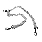 Happyyami Leine Hochleistungsgürtel Haustierkontrolle Führstricke Für Haustiere Haustier-traktionsseil Haustier Reflektierendes Seil Strapazierfähiger Abschleppgurt Rostfreier Stahl Grey