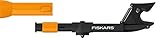 Fiskars QuikFit Amboss-Baumschere für trockenes und hartes Holz bis Ø 3,2 cm, Gerätekopf, Stahl/Kunststoff, Schwarz/Orange, 1001410