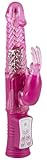 You2Toys Sugar Babe purple - softer Vibrator mit Klitoris-Reizer für sie, Perlen-Stimulator mit Kitzler-Reizarm, 8 Vibrationsstufen, 4 Rotationsmodi, pink