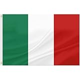 NJCXOLA 1 Stück Italien Flagge, 90 * 150 cm italien flagge Italienische Flaggen, italienische deko italienische deko Eurovision Olympische Party Zuhause Garten Bar Deko