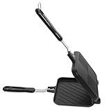 DONFAMDS Doppelseitige Sandwichpfanne mit Lebensmittelechter Antihaftbeschichtung Abnehmbar und Vielseitig als Doppelpfanne Nutzbar Gleichmäßige Hitzeverteilung für Grillen von Sandwiches