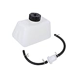 Pocket Bike Benzintank 1 Liter ATV Gas Kraftstofftank Kunststoff mit Filter Schlauchleitung Mini Dirtbike Tank für 47cc 49 cc 2 Takt Mini Pit Bike Moto Kinde