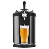 Cecotec Bierdispenser BeerFlow Steel 5000, 65 W, Temperaturbereich von 2 bis 12°C, Universelle Druckfässer 5L, LED-Temperaturanzeige, Tragegriff, Rutschfest','language_tag':'de_DE')
