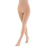 EVERSWE Women's Opaque Fleece Lined Tights, Thermal Tights (Nude,Large)