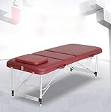 LGChobby Klappbare und höhenverstellbare Massageliege, tragbare Massageliege mit ultradickem Schaumstoff, professionelle Massageliegen (B60 cm)