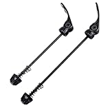 WQNNQW 2 Stück Schnellspanner Fahrrad,Steckachse Fahrrad,Schnellspanner,Schwarz, Für Vorder- Und Hinterrad, Aus Robuster Aluminiumlegierung,Schnellspanner Für Rennrad/Mountainbike