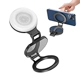 baabeash Magnetisches Ringlicht | Weiche Beleuchtung mit Spiegel | Magnetisches Selfie-Beauty-Licht | für Make-up, Aufnahme von Inhalten, Fotografie, Computer, Arbeit, Streaming