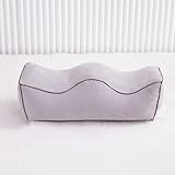 FANSU Beinkissen Hochlagerung, Beinkissen zum Schlafen für Beine & Füße Orthopädisches Ergonomisches Knie-Kissen für Sofa, Bett, Relaxen, Auszeiten (55 * 17 * 17cm,RM27 Silbergrau)