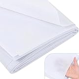 ZRUEWOT Bügelvlies 1m x 3m - Aufbügelbare Vlies Einlage für Nähen und Basteln – Volumenvlies für Stoffverstärkung - Weiße, mittlere Stärke für Kleidung und DIY-Projekte - 18 große Nähnadeln enthalten