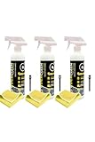 EVERCLEEN Vinyl Record Cleaner Kit 3-Piece Set – 500ml Vinyl Cleaning Solution + Microfibre Cloth + Anti-Static Brush – Best Vinyl Cleaner for Records – Eco-Friendly, Vegan, Made in Germany