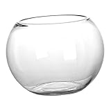 Supvox Fischbecken Glas klarer esstisch -Aquariumschale Easy putz Desk Decoration Glaskugel Glasvase Pflanzgefäß für hydroponische Pflanzen Fischglas Glas Blase Blumentopf