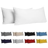 Kissenbezug 40 x 80 (Set mit 2) - 100% Jersey Baumwolle 150...