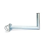Premium X Balkonausleger 55cm Stahl Geländerhalter Balkonhalter SAT-Antenne Mast-Ausleger Halterung für Satellitenschüssel