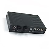 DSOUWEH Externe Soundkarte, intelligenter Plug Play Audiomixer, digitales Soundkartengerät, professioneller, Leichter Adapter, Computer