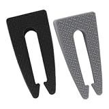 BAZEITFLOW 2 Stück Herdschutzgitter Kindersicherung für Gasherd Stabiles Kunststoff und Tierschutz Schloss Einfache Montage Herdschutz für Junge Mädchen und Haustiere Schwarz