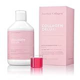 Swedish Collagen - Collagen Deluxe 500 ml flüssiges Kollagen | 12.500 mg Meereskollagen mit Hyaluronsäure, Vitaminen und Mineralien für Haare, Haut und Nägel