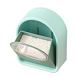 Aufbewahrungsbox für Kosmetik, Wattestäbchen, Make-up, Organizer, transparent, staubdicht, tragbar, für Wattestäbchen, Wand-Make-up-Box für Rothaar-Make-up