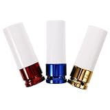 Anneome 3 Stück Radmuttern Steckschlüssel mit Farbigen Schutzkappen Kratzfest Passend für Fahrzeugräder Felgenschutz für Auto und