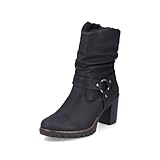 Rieker Damen Klassische Stiefeletten Y2582, Frauen Stiefeletten,uebergangsschuhe,uebergangsstiefel,Winterstiefeletten,warm,schwarz (00),38 EU / 5 UK