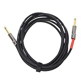 aqxreight Gitarren-Audiokabel, 1/4-Zoll-Stecker, Rechtwinklige Abschirmung, Rauschunterdrückung, Instrumentenkabel für Bass, Tastatur, Trommel, Lärm Reduzieren, Kann die 1/4-Zoll-Abschirmung für